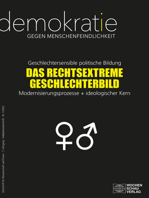 cover image of Geschlechtersensible politische Bildung DAS RECHTSEXTREME GESCHLECHTERBILD